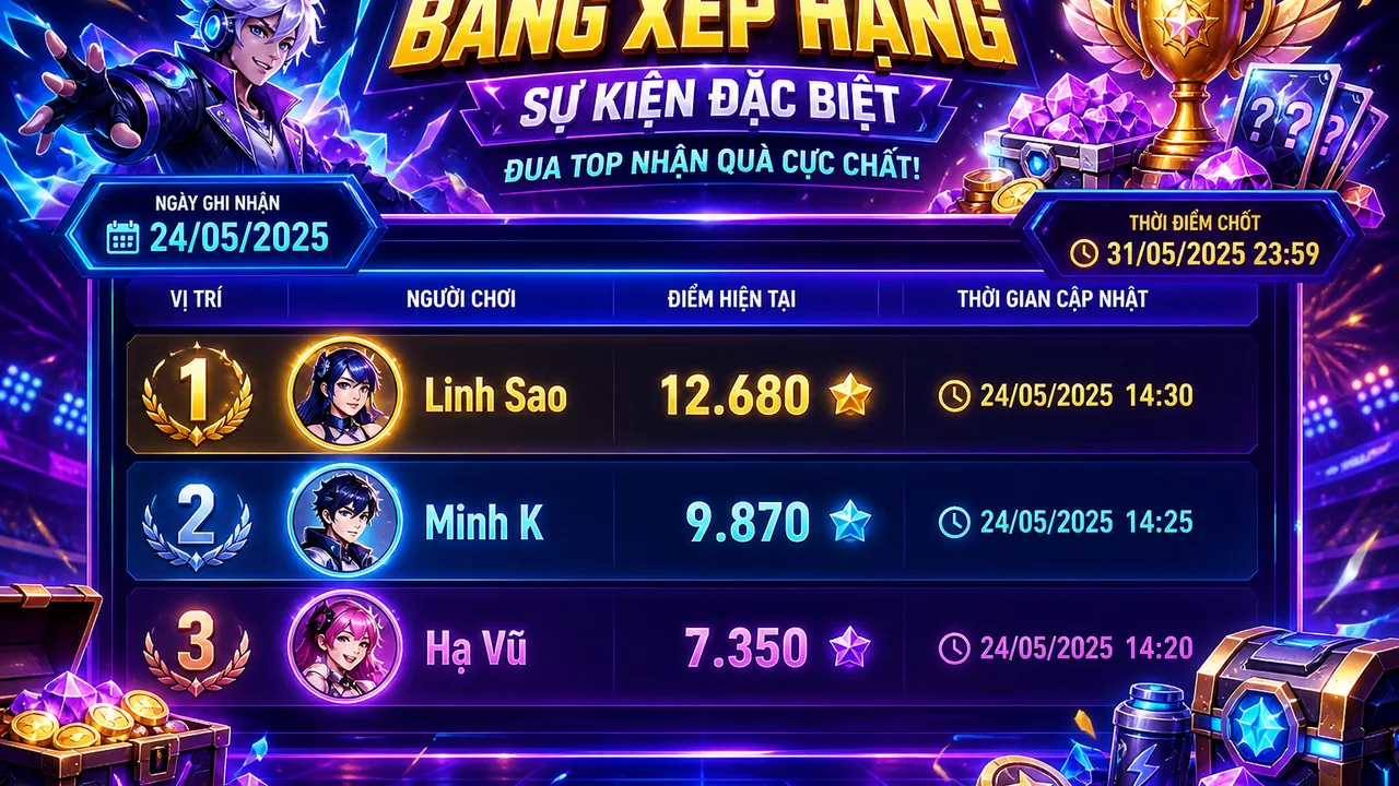 Đọc bảng xếp hạng sự kiện 99win: hướng dẫn qua ba người chơi giả lập