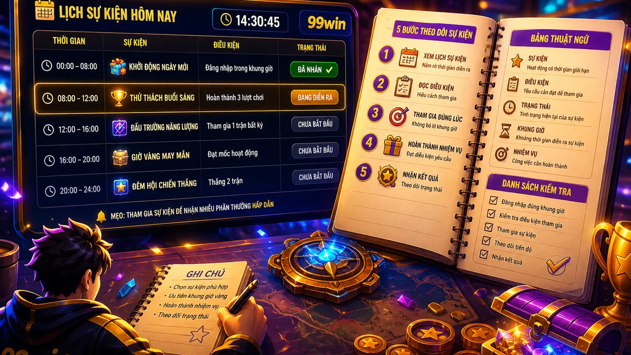 Một ngày đọc sự kiện và chọn trò chơi đầu tiên trên 99win