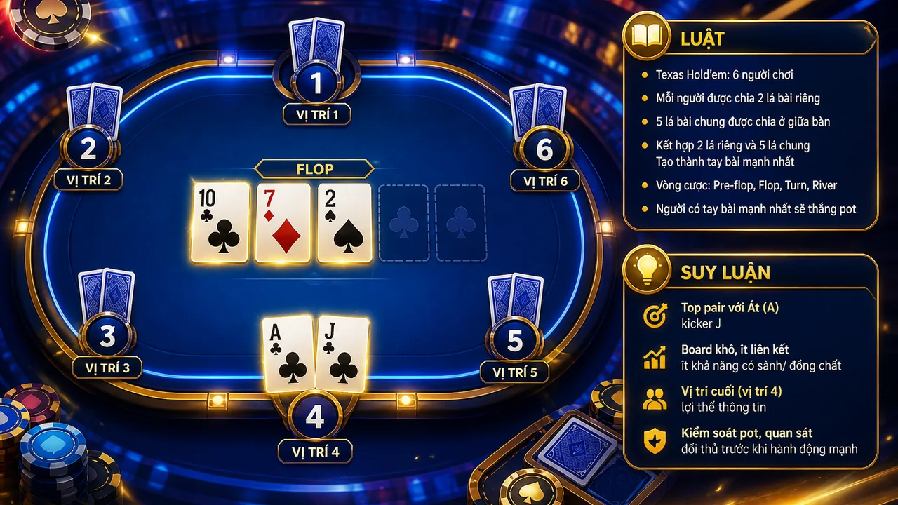 Theo Dấu Một Ván Bài: Hướng Dẫn Poker 99win Qua Tình Huống